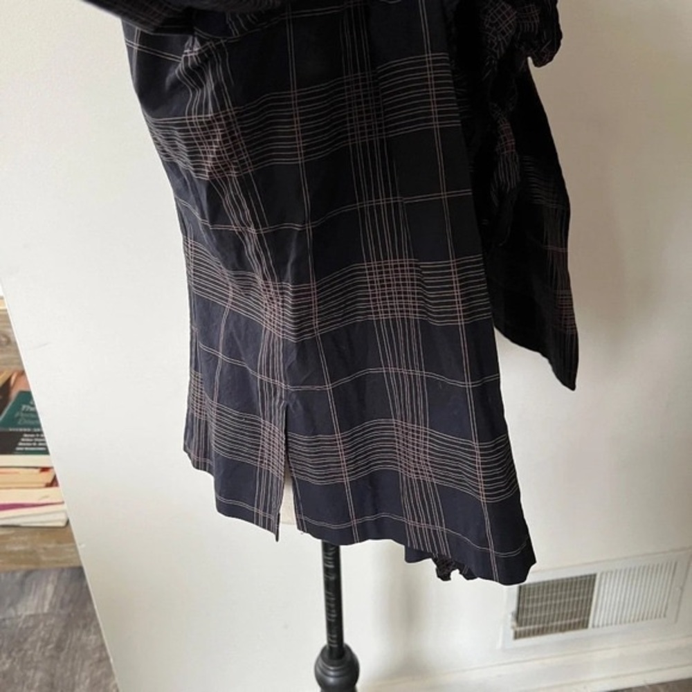 ISSEY MIYAKE Ruffle Plaid Lightweight Blazer S - Picture 2 of 6